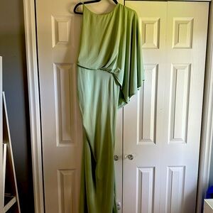 ASOS long one shoulder backless dress